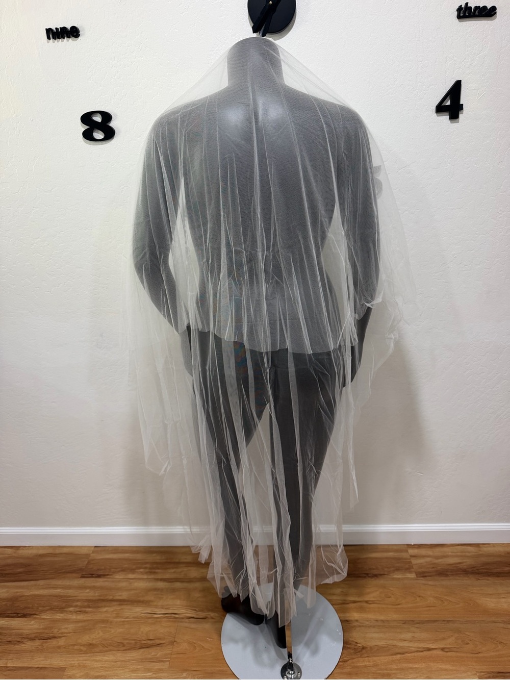 Giselle Bridals Ivory Soft Tulle Two Tier Wedding Veil with Comb
